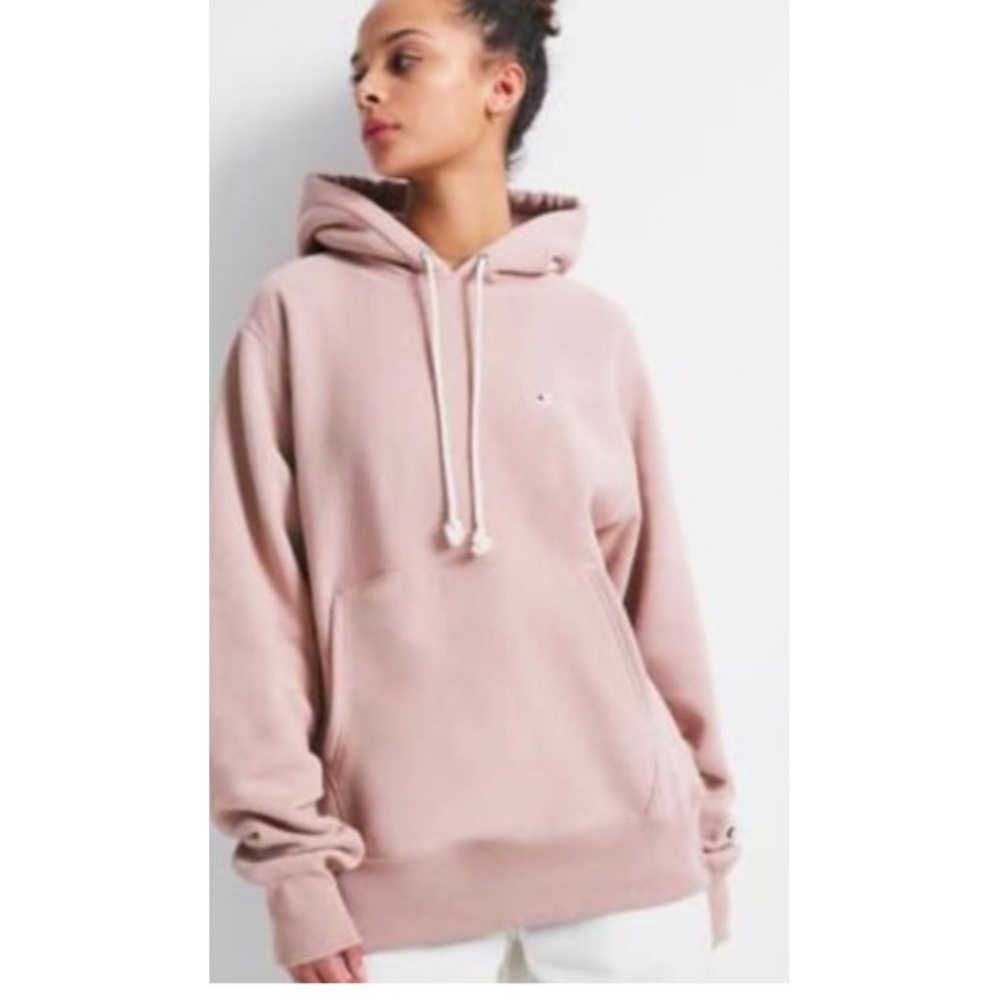 Champion Reverse  Weave Hoodie in dusty pink